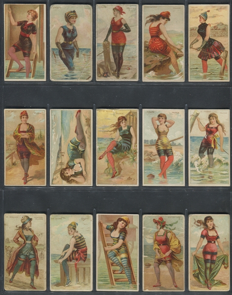 N232 Kinney Cigarettes Surf Beauties Complete Set of (50) Cards
