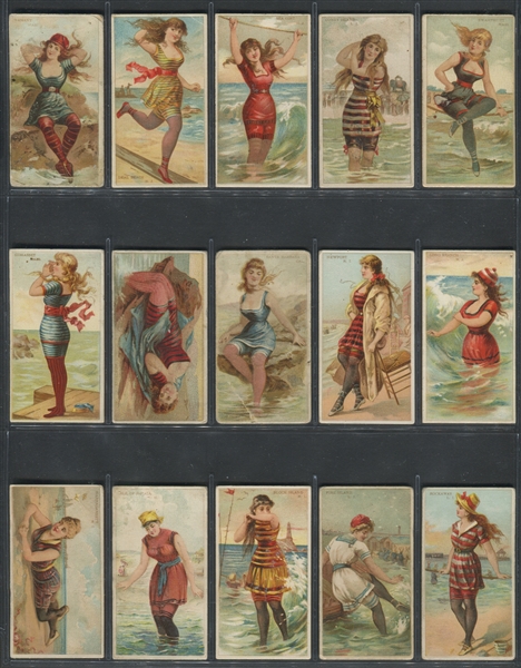 N232 Kinney Cigarettes Surf Beauties Complete Set of (50) Cards