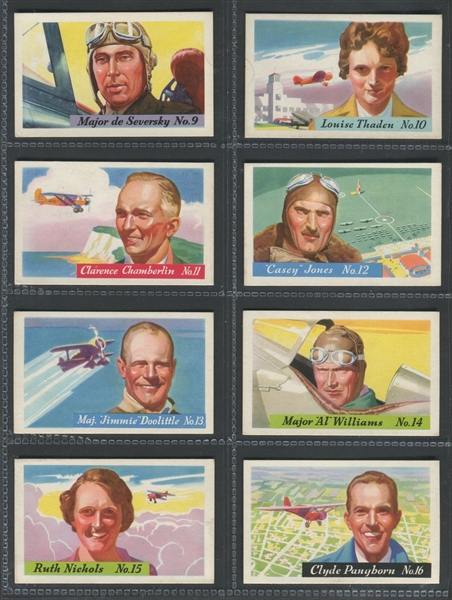 F277-4 Heinz Rice Flakes Famous Aviators Complete Set of (25) 