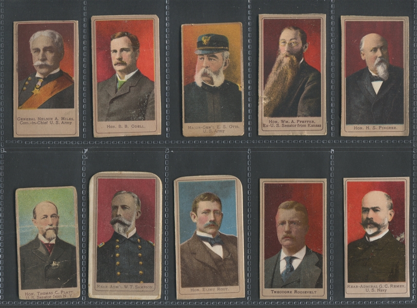 T175 Sweet Caporal Heroes of the Spanish American War Complete Set of (50) Cards