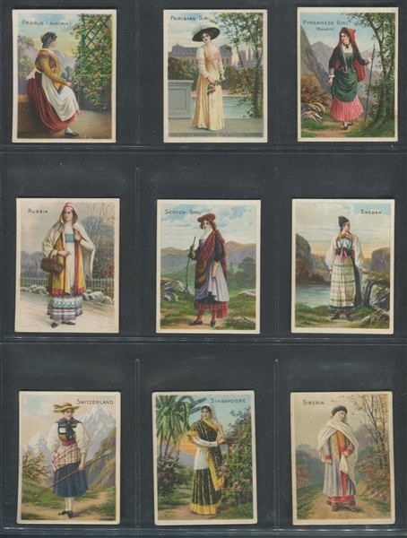 T52 Costumes & Scenery Complete Set of (52) Cards with Mixed Backs