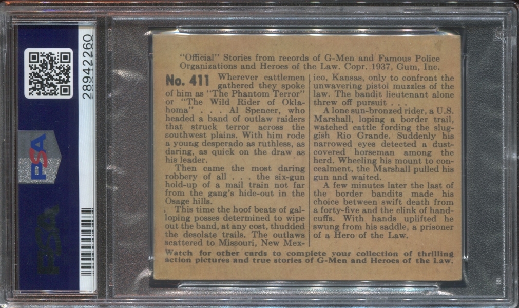 R60 G-Men and the Heroes of the Law #411 Capture at the Cattle Ford PSA5 EX