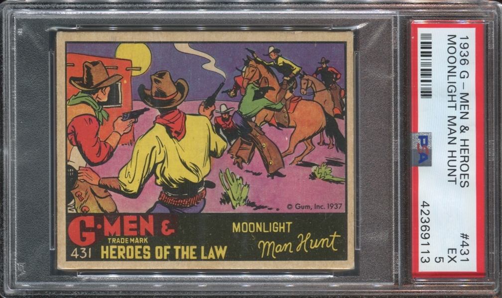 R60 G-Men and the Heroes of the Law #431 Moonlight Man Hunt PSA5 EX