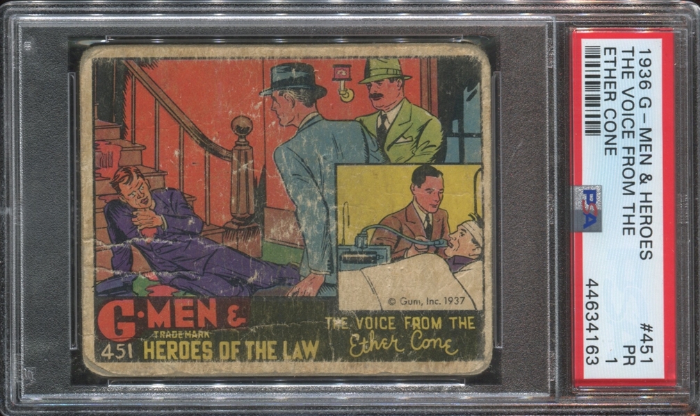 R60 G-Men and the Heroes of the Law #451 The Voice from the Ether Cone PSA1 PR