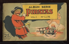 1930’s Pirates Picture Cards (Spain) Album with full set of 72 cards