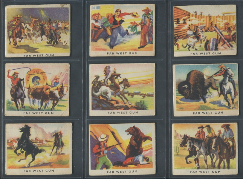 1930’s Wild West Picture Gum (Spanish Far West) – complete set of 48