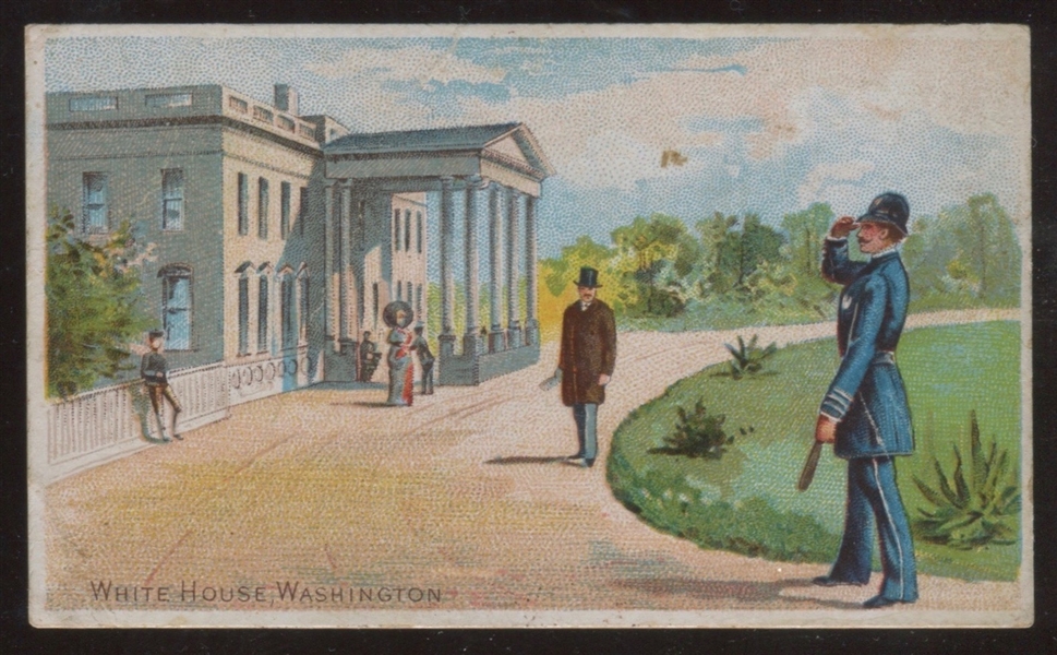 N281 Buchner American Scenes with a Policeman Type Card