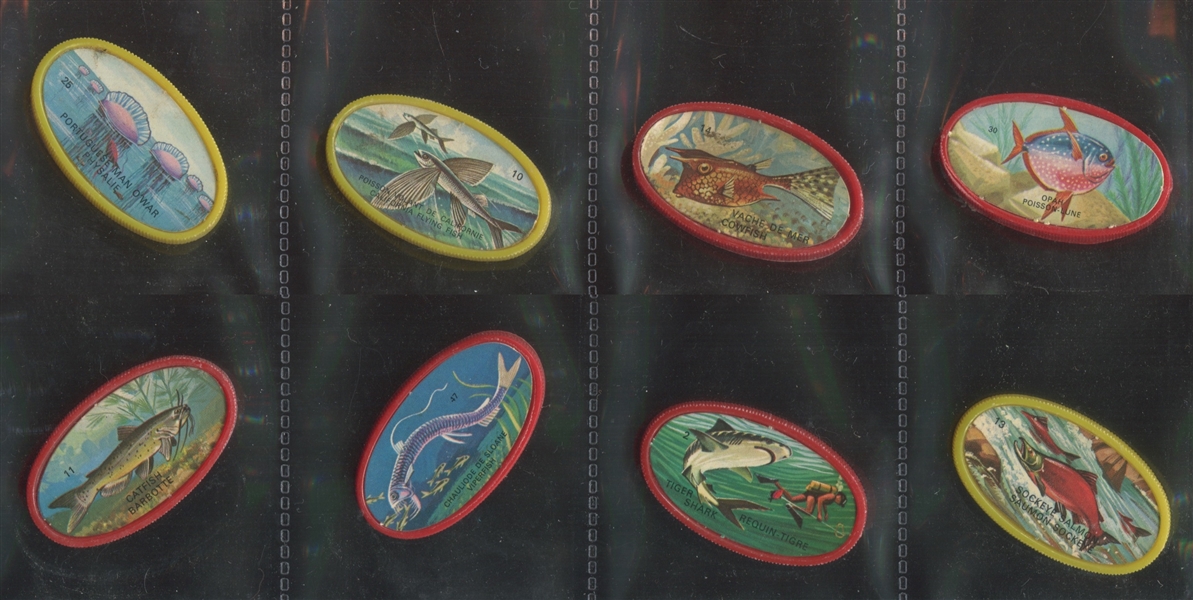 1960s Royal Desserts Exotic Fish of the Deep Coins (8 Different)