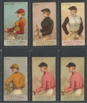 N22 Allen & Ginter Racing Colors (No Border) Lot of (6) Cards