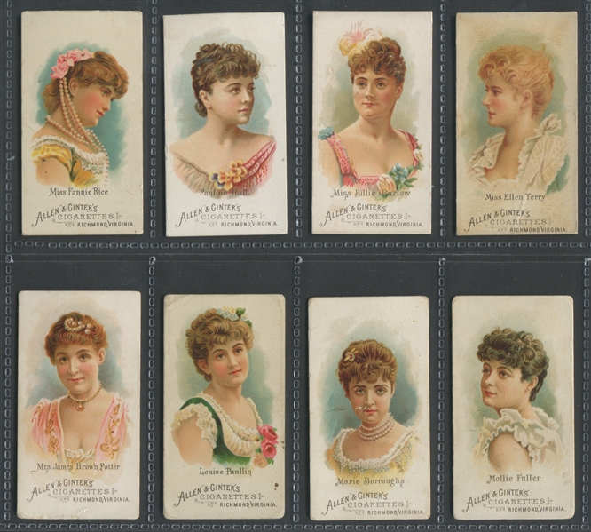 N26 Allen & Ginter World's Beauties (1st Series) Lot of (8) Cards