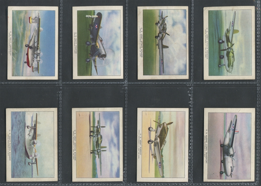 T87 Wings Cigarettes Modern American Airplanes Complete Set C (50 Cards)