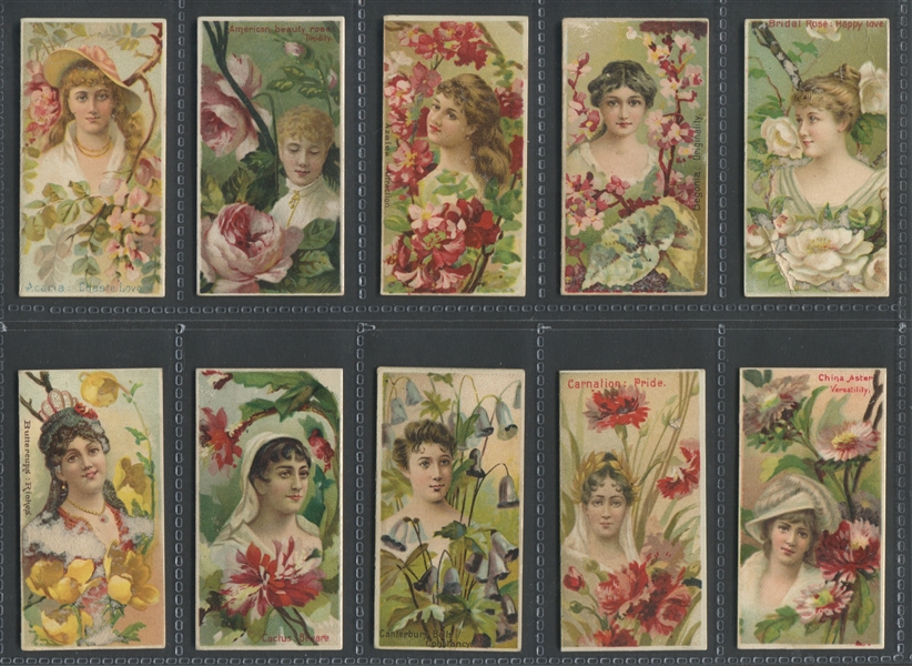 N75 Duke Floral Beauties Complete Set of (50) Cards