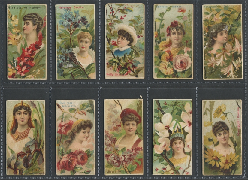 N75 Duke Floral Beauties Complete Set of (50) Cards