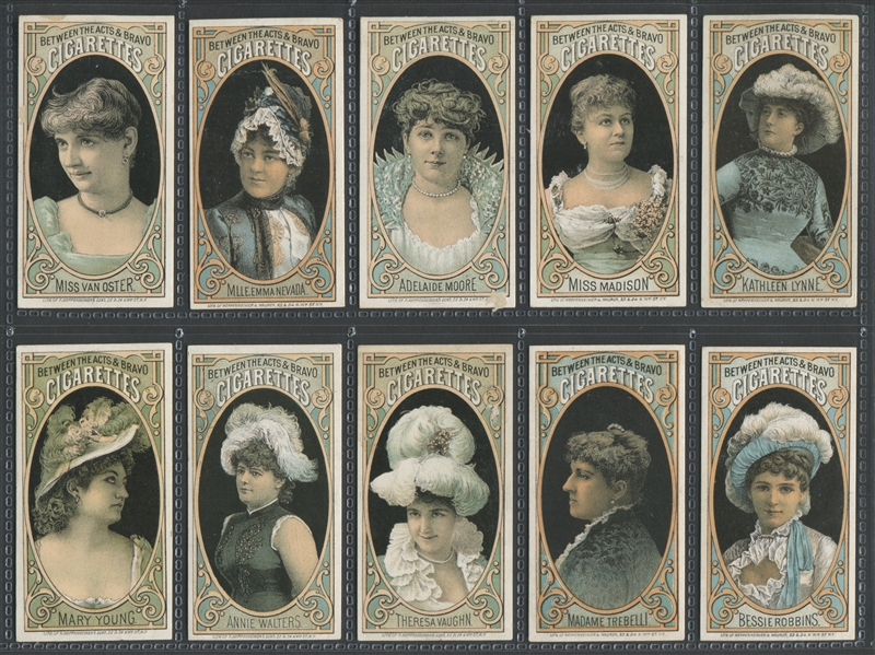 N342-2 Hall's Between the Acts Actresses Lot of (37) Cards