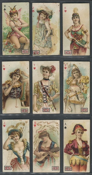 N258 Lorillard Playing Cards Lot of (28) With Tough Snuff Specimen 