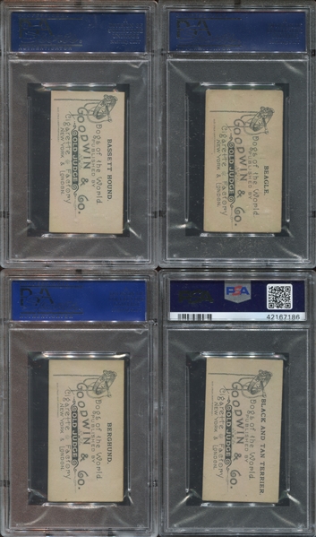 N163 Goodwin Old Judge Dogs of the World Complete PSA-Graded Set - #2 on PSA Registry