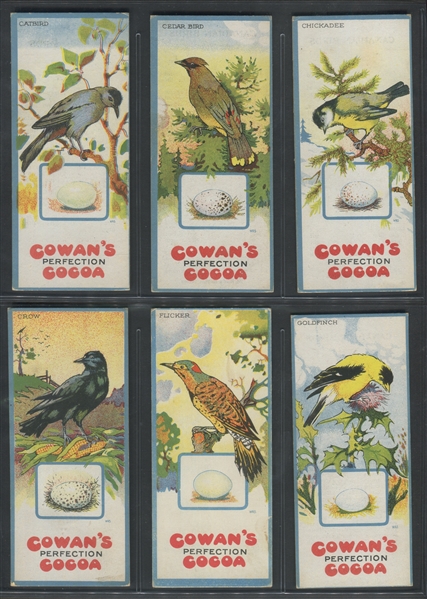 V9 Cowan's Chocolates Canadian Birds Complete Set of (24) Cards