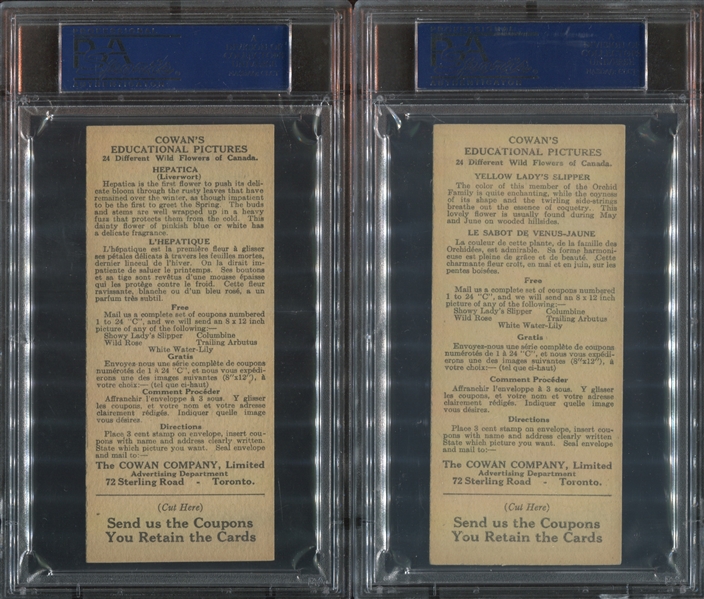 Mixed Lot of (4) Cowan's PSA-Graded Cards