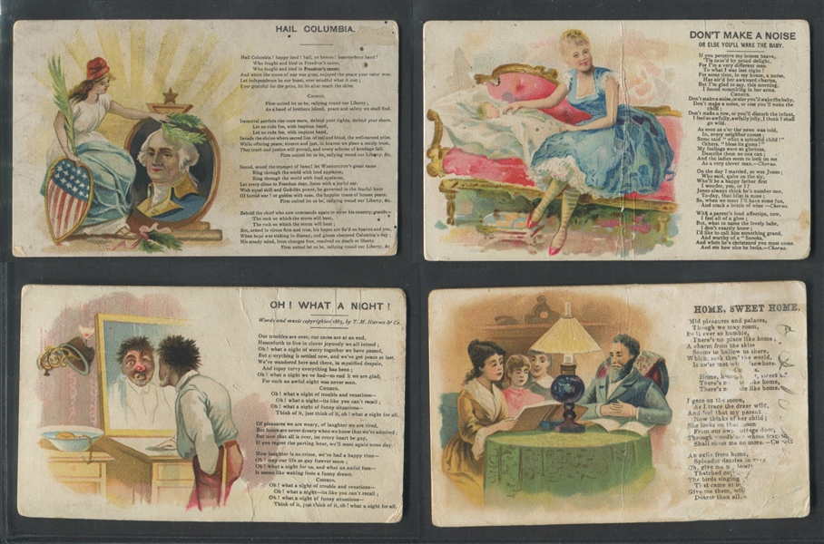 N565 Blackwell's Durham Tobacco Co., Illustrated Songs, Lot of (9) different cards