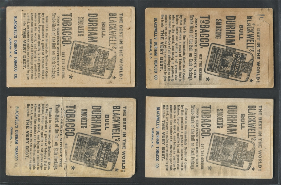 N565 Blackwell's Durham Tobacco Co., Illustrated Songs, Lot of (9) different cards