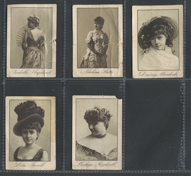 1910's Lily Dress Shields Lot of (5) Actress Cards