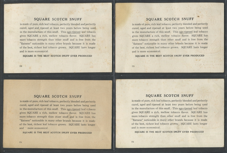 N-UNC Scotch Snuff Alphabet Cards Partial Set (15/24) Cards