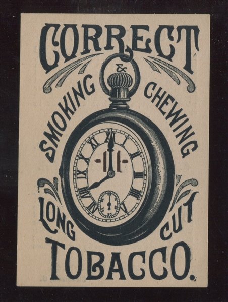 Lake Erie Tobacco Correct Long Cut Tobacco Trade Card