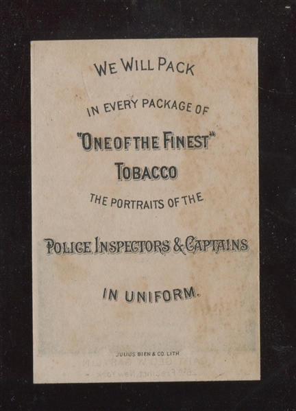 N288 Buchner Police Inspectors and Captains - Capt Geo. W. Gastlin