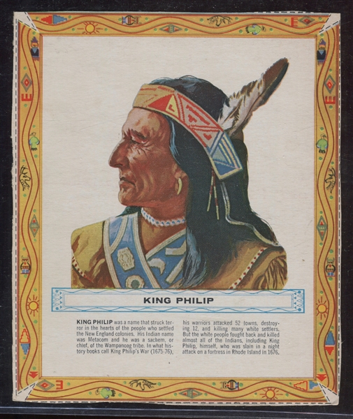 F273-7B Kellogg's Famous Indian Chiefs Lot of (2) Panels