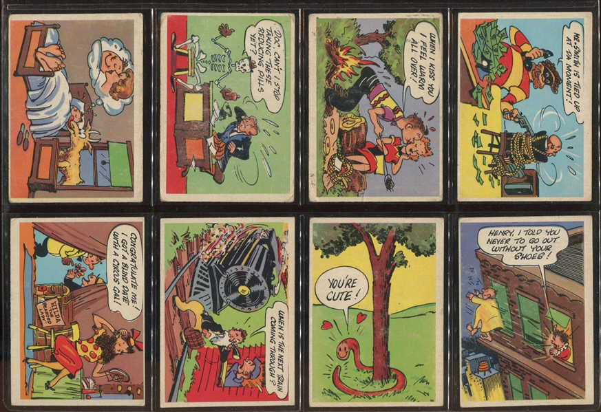 1957 Topps Goofy Post Cards Complete Set 