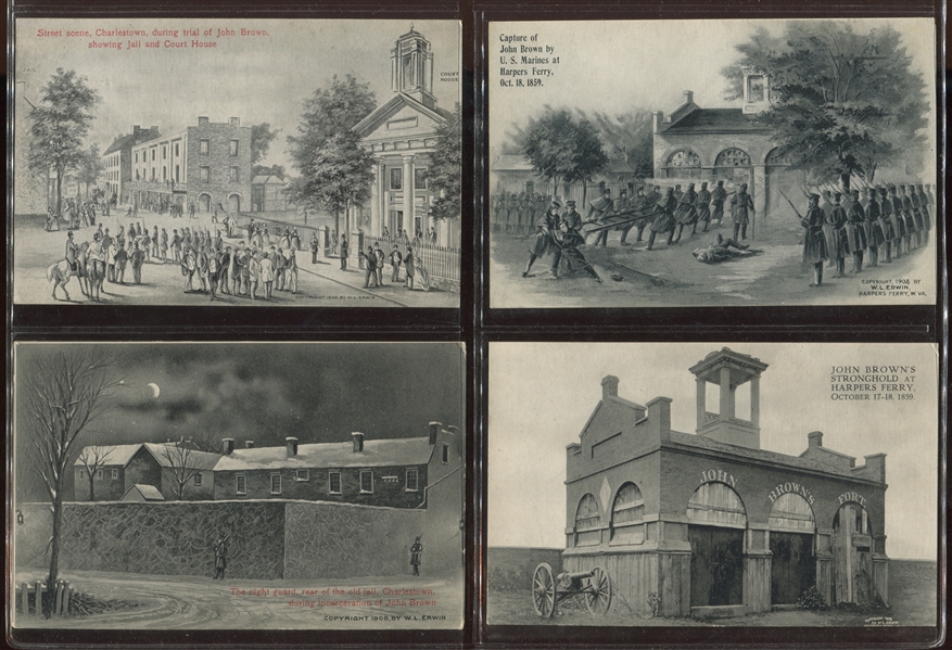 W.L. Erwin John Brown / Harper's Ferry Postcard Set of (10) 