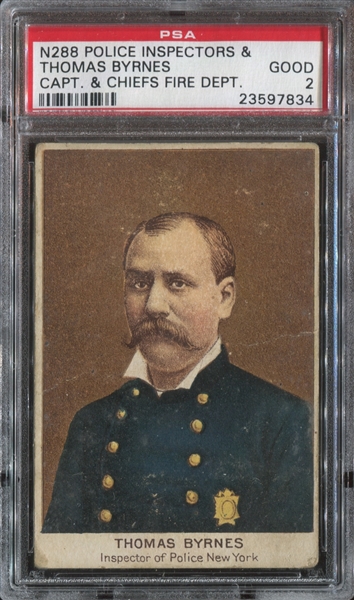 N288 D. Buchner Police and Fire Chiefs Thomas Byrnes PSA2 Good