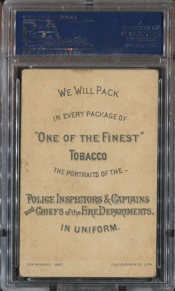 N288 D. Buchner Police and Fire Chiefs Capt. John McElwain PSA3 VG