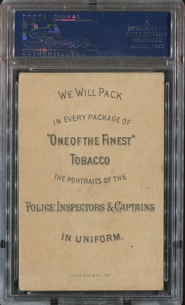 N288 D. Buchner Police and Fire Chiefs Capt. Moses W. Cortright PSA3.5 VG+