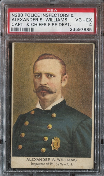 N288 D. Buchner Police and Fire Chiefs Alexander S. Williams PSA4 VG-EX