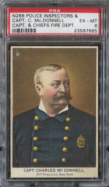 N288 D. Buchner Police and Fire Chiefs Capt. C. McDonnell PSA6 EX-MT