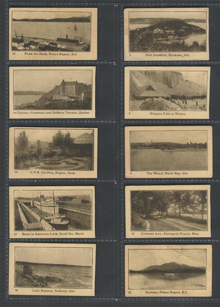 C246 Canadian Views (Sepia) Lot of (30) Cards