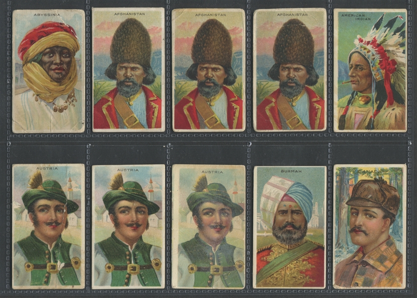 T113 Types of Nations Mixed Back Lot of (39) Cards