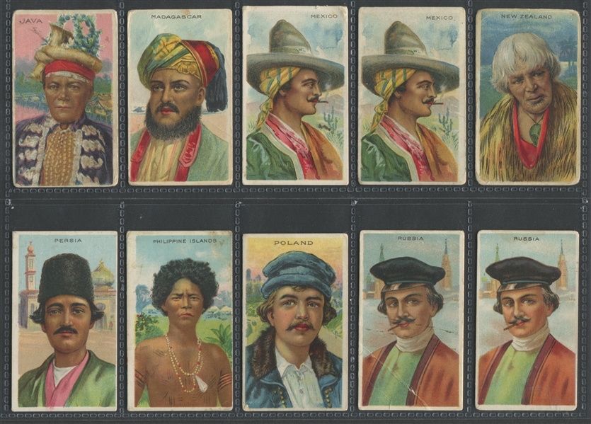 T113 Types of Nations Mixed Back Lot of (39) Cards