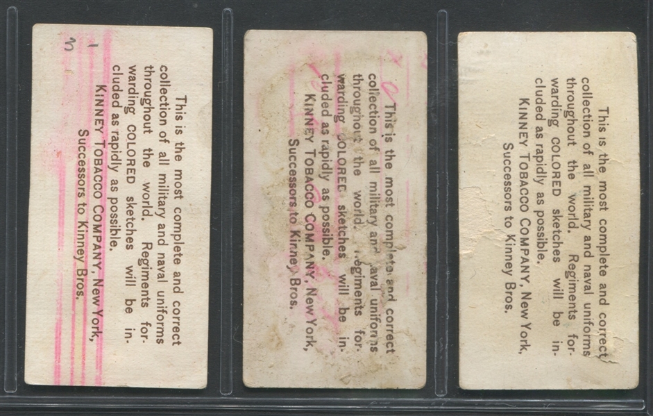 N224 Kinney Military Series L Near Set (48/50) Cards