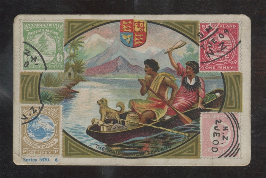 T132 Pulliam Cigar Mail in Foreign Lands Single Type Card - New Zealand