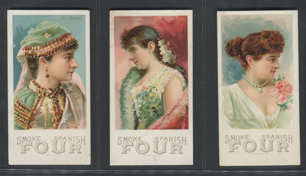 N532F W.R. Gresh Big Four Actresses Lot of (3) Cards
