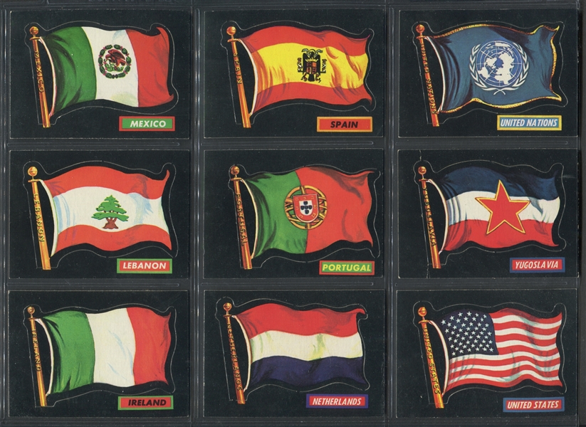 1970 Topps Flag of the World Lot of (16) Cards