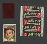 1952 Topps Look N See Wrapper Card and Film #80 Will Rogers