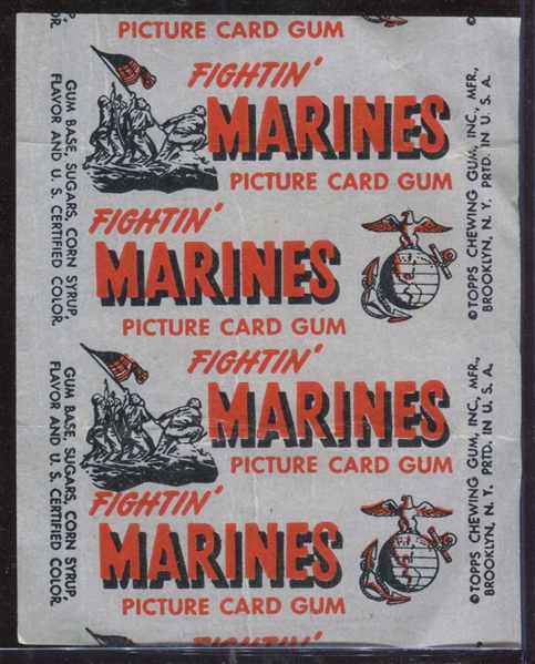 1953 Topps Fightin' Marines Wax Pack Wrapper
