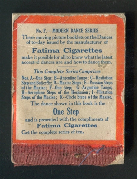 T301 Fatima Turkish Cigarettes Modern Dance Series Flip Books Lot of (2) Different