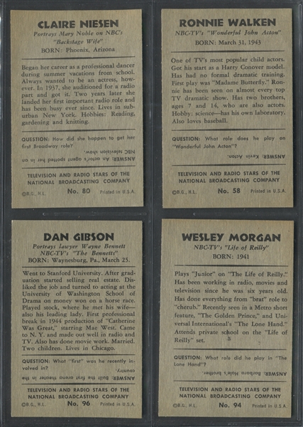1953 Bowman NBC Stars Lot of (12) NM Cards