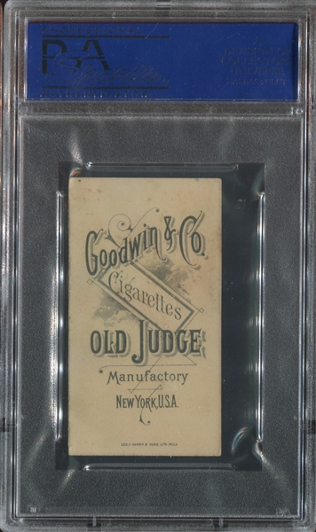 N164 Goodwin Old Judge Flowers - Clover - PSA6 EX-MT