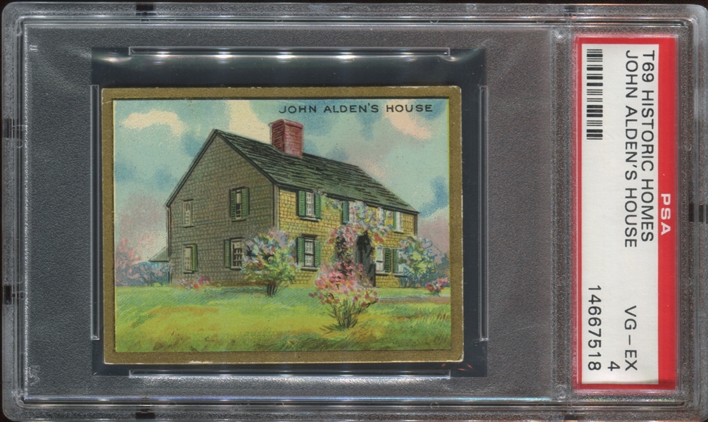 T69 Helmar Historic Homes - John Alden's House - PSA4 VG-EX