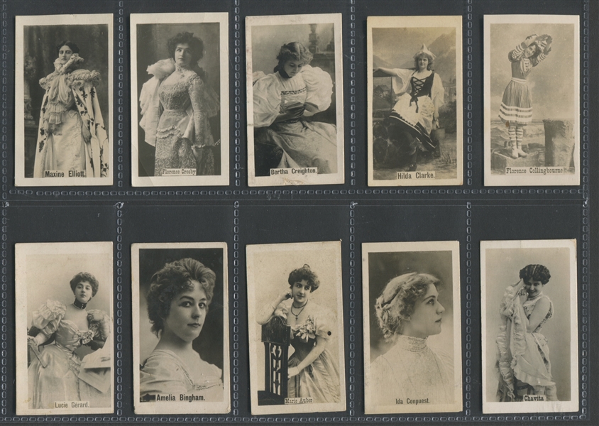 T401-2 American Tobacco Company Actresses (Blue Net Back) Lot of (20) Cards